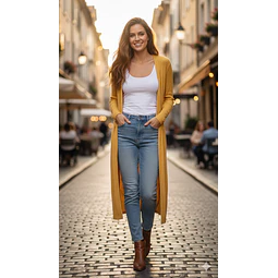 Molde Digital Abrigo Largo Spolverino C/tajos Pack 5 Talles!