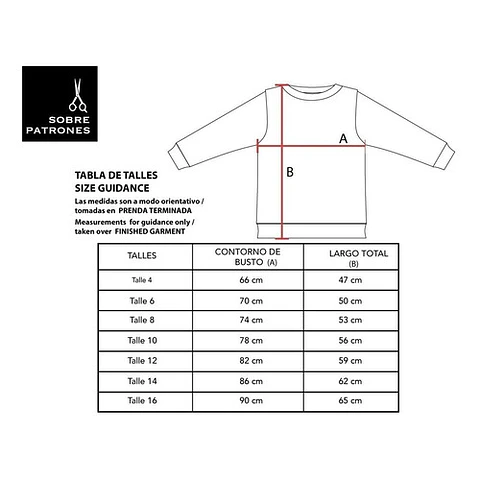 Molde De Costura, Patron Buzo Jogger Escolar Niños, Imprimible