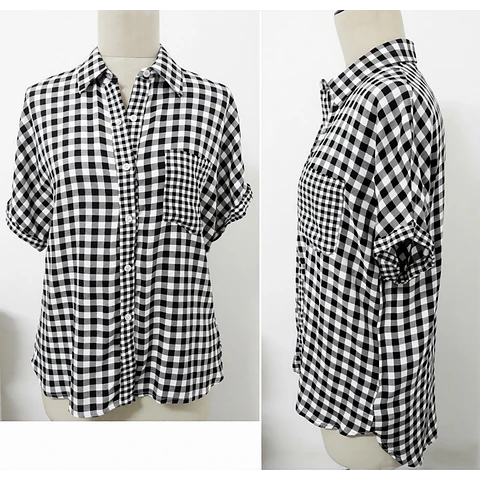 Molde Digital Polera Manga Caida Arremangada Pack 5 Talles!