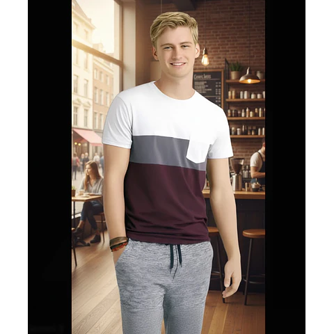 Molde Digital Polera Con Triple Recorte Patron Pack 5 Talles