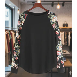 Molde Digital Polera Manga Larga Ranglan Pack Talles S A Xxl