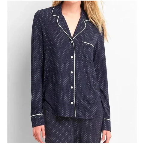 Molde Digital Camisa Pijama Manga Larga Pack Talles S A Xxl