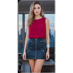 Molde Digital Pollera Cierres Y Recortes Pack Talles S A Xxl