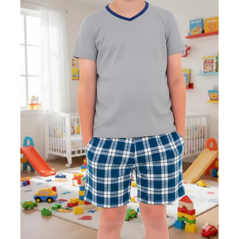 Molde Digital Short Pijama Niños, Patron Pack Talles 2 Al 16