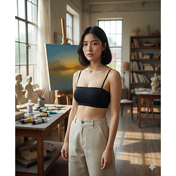 Molde Digital Bandeau - Crop Top C/breteles Talles S A Xxl