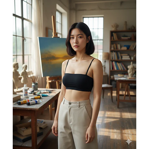 Molde Digital Bandeau - Crop Top C/breteles Talles S A Xxl