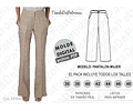 Molde Patron Imprimible Pantalon Mujer Talles Del 36 Al 48
