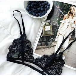 Patrones Moldes Bralette  Corpiño Lenceria Imprimible