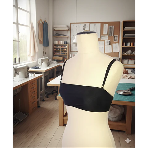 Molde Digital Bandeau - Crop Top C/breteles Talles S A Xxl