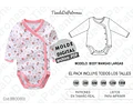 Molde Patron Imprimible Body Mangas Largas Talles 1m A 18m