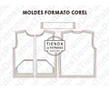 Molde Patron Coreldraw Chaleco Básico Unisex Del Xs Al Xl