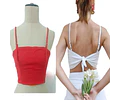 Molde Digital Top C/ Breteles, Espalda Lazos Talles S A Xxl