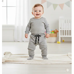 Molde Digital Pantalon Bebe Con Puño Pack Talles 1 Al 5