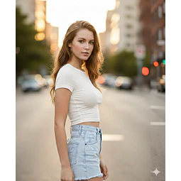 Molde Digital Top Pupera Manga Corta, Pack Talles S Al Xxl