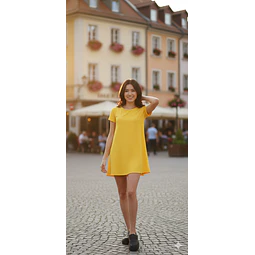 Molde Digital Vestido Evase Manga Corta Pack Talles S Al Xxl