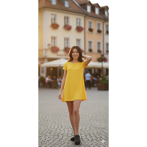 Molde Digital Vestido Evase Manga Corta Pack Talles S Al Xxl