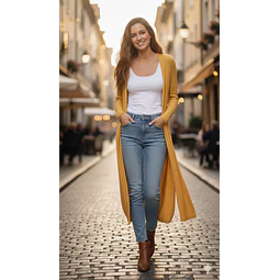 Molde Digital Saco Largo Spolverino C/tajos Pack 5 Talles!