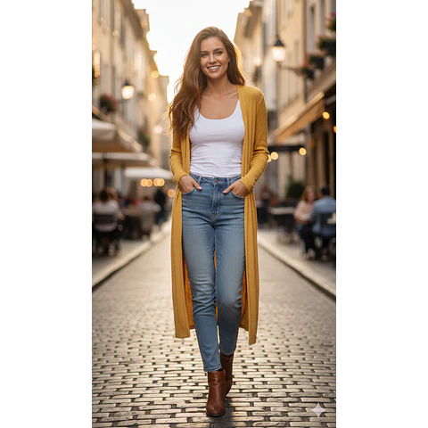 Molde Digital Saco Largo Spolverino C/tajos Pack 5 Talles!