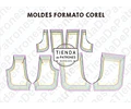Molde Patron Coreldraw Short Nenas Talles Del 2 Al 14