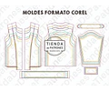 Molde Coreldraw Campera Niños Bomber Jacket Talles 4 Al 14