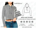 Moldes Patrones Imprimibles Buzo Top Mujer Talles Xs Al Xl