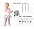 Molde Patron Calza Legging Bebes Pack Talles 6m/9m/1/2/4