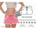 Molde Patron Imprimible Short Nenas Talle Del 2 Al 14