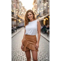 Molde Digital Pollera Volados Cruzados, Pack Talles S A Xxl