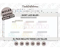 Molde Patron Coreldraw Short Lazo Mujer Del 36 Al 46
