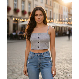 Molde Digital Top C/abotonadura Falsa, Pack Talles S A Xxl