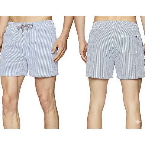 Molde Digital Short Malla Hombre,patron Pack Talles S Al 6xl