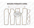 Molde Patrón Coreldraw Pantalon Jogging Hombre Del S Al 2xl