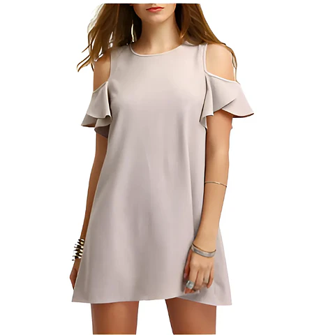 Molde Digital Vestido Manga Volado, Pack Talles S Al Xxl