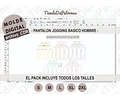 Molde Patrón Coreldraw Pantalon Jogging Hombre Del S Al 2xl