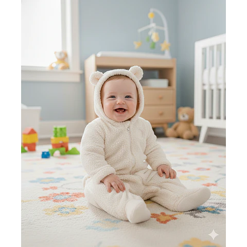 Molde Digital Enterito Body Osito Bebe Pack Talles 1 Al 5