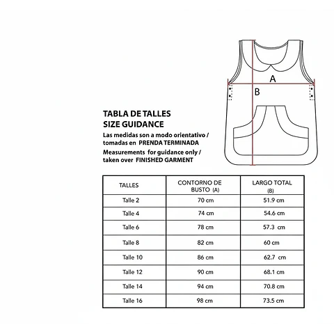 Molde De Costura, Patron Pechera Escolar Niños, Imprimible