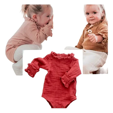 Molde Digital Body Beba Puños Con Volados, pack Talles 1 Al 5