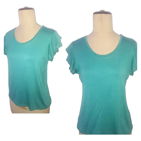 Molde Digital Remera Manga Doble Volados Pack Talles S A Xxl