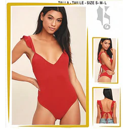 Molde Patrones Body Enterizo Con Escote En Espalda Volados