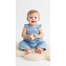 Molde Digital Enterito Beba Bretel C/volado, Talles 1 Al 5