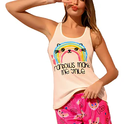 Molde Digital Conjunto Pijama Musculosa y short, pack 5 Talles!