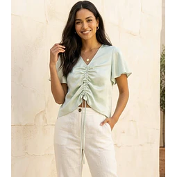 Molde Digital Blusa Con Jareta Central, Pack Talles S Al Xxl