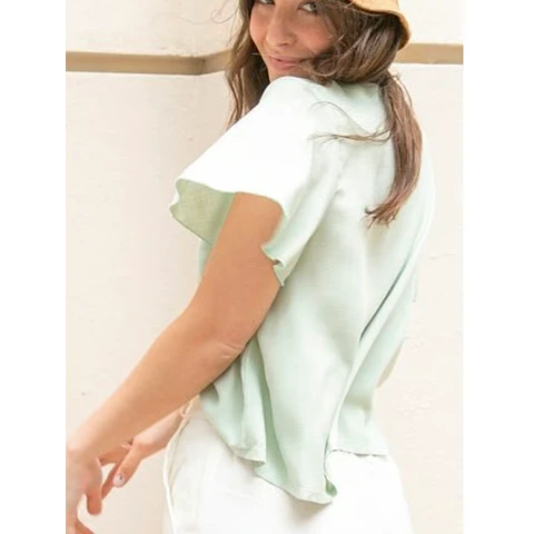 Molde Digital Blusa Con Jareta Central, Pack Talles S Al Xxl