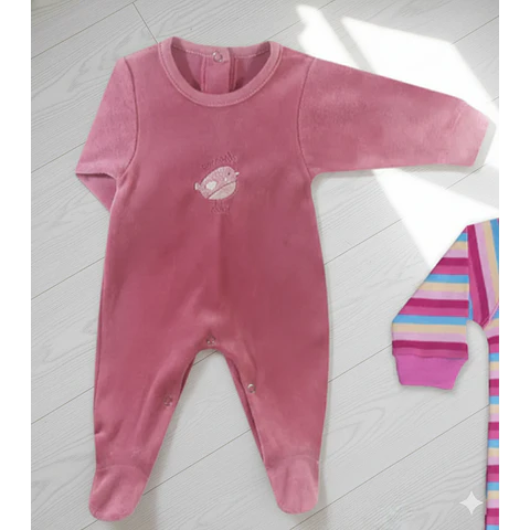 Molde Digital Body Largo Bebe C/pie Manga Larga Talles 1 A 5