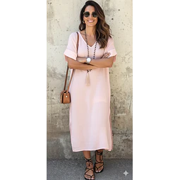 Molde Digital Vestido Amplio Manga Caida Talles S Al Xxl