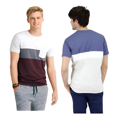 Molde Digital Remera Con Triple Recorte Patron Pack 5 Talles