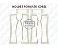 Molde Patron Coreldraw Calza Recta Mujer Legging Xs Al 2xl 