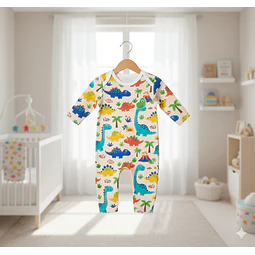 Molde Digital Body Largo Bebe Hombros Cruzados Talles 1 Al 5