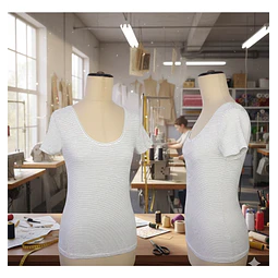 Molde Digital Remera Escotada Al Cuerpo Pack Talles S A Xxl