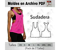 Moldes Patrones Imprimibles Musculosa Sudadera Xs Al 3xl
